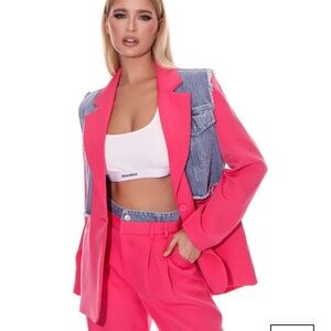 NWT Galita Pink & Denim Blazer